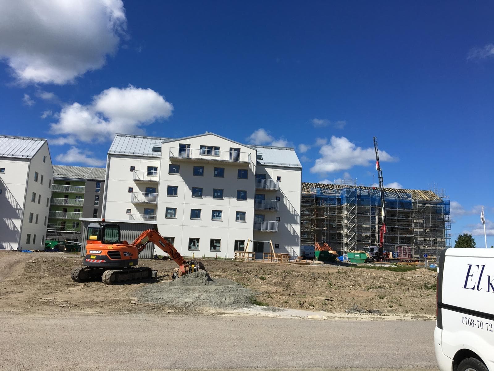 Mjörnbo Allé — Etapp 1 & 2 — montāžas darbi būvlaukumā, 2. attēls
