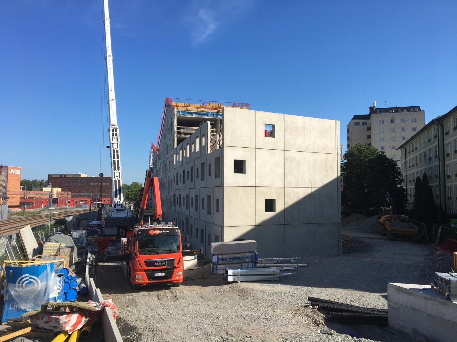 Nybergstorg — montāžas darbi būvlaukumā, 4. attēls